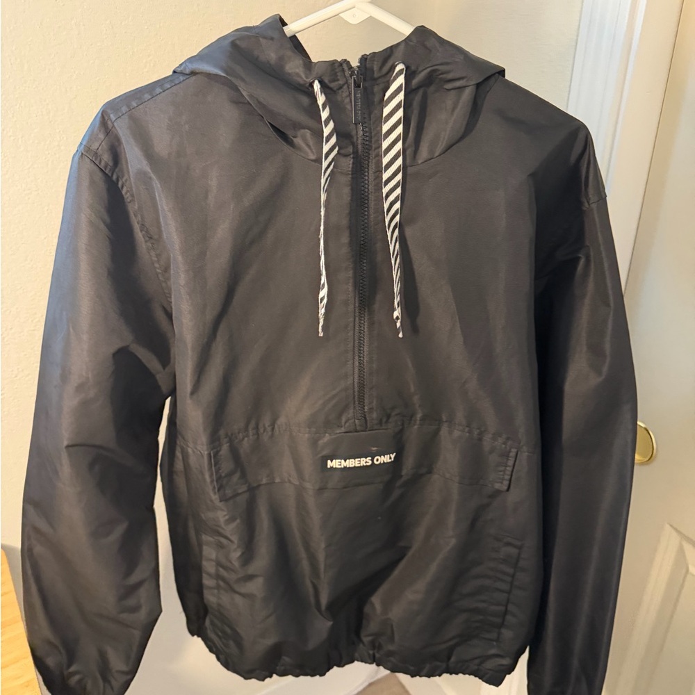 Members Only Charcoal Hooded Jacket